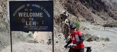 Walter Dumont Cycling on the  tour with redspokes